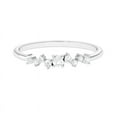 thumbnail image 5 of Empire Jewelry Stamped 14K White Gold Plated Ring - 1.2 Ct Oval Cut Moissanite Wedding Diamond Minimalist Ring for Women - Engagement Wedding Diamond Jewelry - 6th Anniversary Gifts, 5 of 5