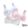 thumbnail image 2 of LYMAYTER Girls Training Bra 12-15Y Teen Summer Lightweight Wirefree Comfort Everyday for Bra, 2 of 8