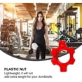 thumbnail image 2 of HUGFEGWE 4 Pcs Serre-Joints de Vis pour Barre 1 Pouces Colliers de Verrouillage de Rotation pour Barre Écrous de Fixation de Vis pour Entraînement Haltérophilie Mise en Forme Entraînement Rouge CJB91-33237, 2 of 9