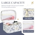 thumbnail image 4 of Quilted Makeup Bag, 3PCS Cotton Large Travel Makeup Bag, Cute Floral Coquette Make up Bag Cosmetic Bag Toiletry Bag for Women Girls, 4 of 9