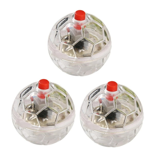 Bola iluminada para mascotas, bola intermitente LED, suministro de actividades para el aburrimiento, juguete interactivo para perros, bola brillante 3 piezas