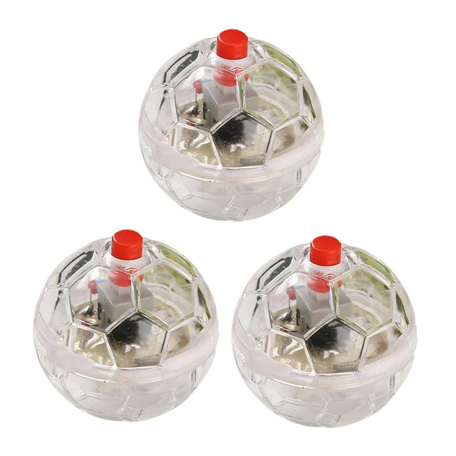 lionlar Activated Glowing Cat Ball LED Flashing Ball for Pet Supplies All Sized Dogs 3Pcs