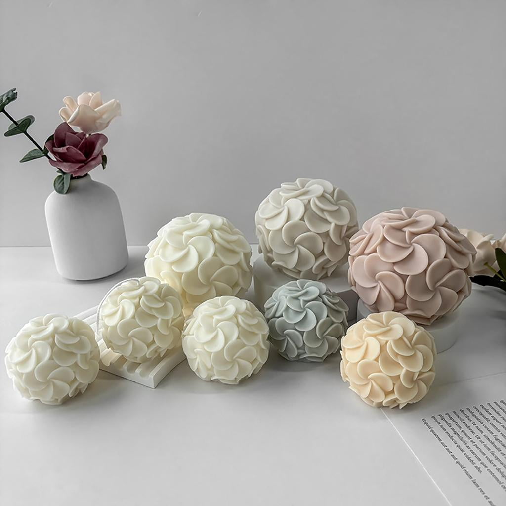 Giaone Hydrangea Crafts Moulds Easy to Use DIY Candle Moulds Silicone Ornament Molds