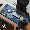 thumbnail image 2 of Long Mouse Pads for Desk,Pioneer Flower Floral Print Pattern Desk Mats on Top Of Desks, Desk Mouse Pad Extra Large with 3mm Non-Slip Base and Stitched Edge for Gaming,Office,Work,Home 35.4"x15.7", 2 of 6