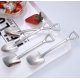 thumbnail image 3 of 4 piezas de cucharas de café de acero inoxidable pala cuchara de postre cuchara de fruta cuchara de mezcla de helado, 3 of 5