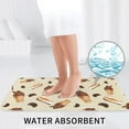 thumbnail image 6 of Bathroom Rugs Sets 3 Piece - Chocolate Cake Ice Cream Print Absorbent Non Slip Bath Mats, U-Shape Toilet Lid Cover, Contour Mat, Soft Washable Shower Mats Bath Rug Mat for Bathroom Tub Toilet, 6 of 7