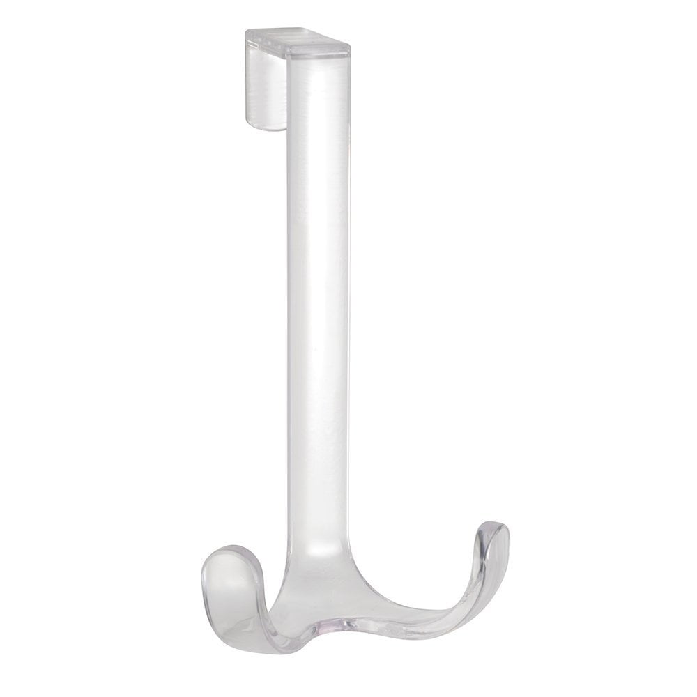 InterDesign Clarity Adjustable Over Door Double Hook, Clear Walmart
