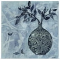 thumbnail image 1 of Great BIG Canvas | "Ornate Vase with Indigo Leaves I" Art Print - 24x24, 1 of 4