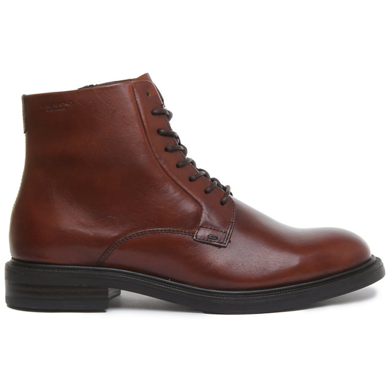 kontrast Citere kanal Vagabond Amina Women's Lace Up Leather Ankle Boot With Side Zip In Cognac  Size 6 - Walmart.com
