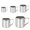 G, variant on Stainless Steel Frothing Coffee Pitcher Pull Flower Cup Milk Pot Espresso Cups Latte Art Milk Frother Frothing Jug A 60ml
