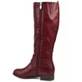 thumbnail image 3 of Journee Womens Ivie Stacked Heel Riding Boots, Calf Widths Available, 3 of 10