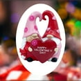 thumbnail image 7 of Deeceymbur Valentine's Day Decor Couple Gnome Statue Resin Figurine with Hearts Romantic Table Ornament Home Decor Gift for Couples Love Theme Decoration, 7 of 7
