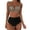 Coffee, variant on Women's High Waisted Bikini Sets Sporty 2 Piece Swimsuit High Cut Ribbed Bathing Suit (Hot Pink, XL)