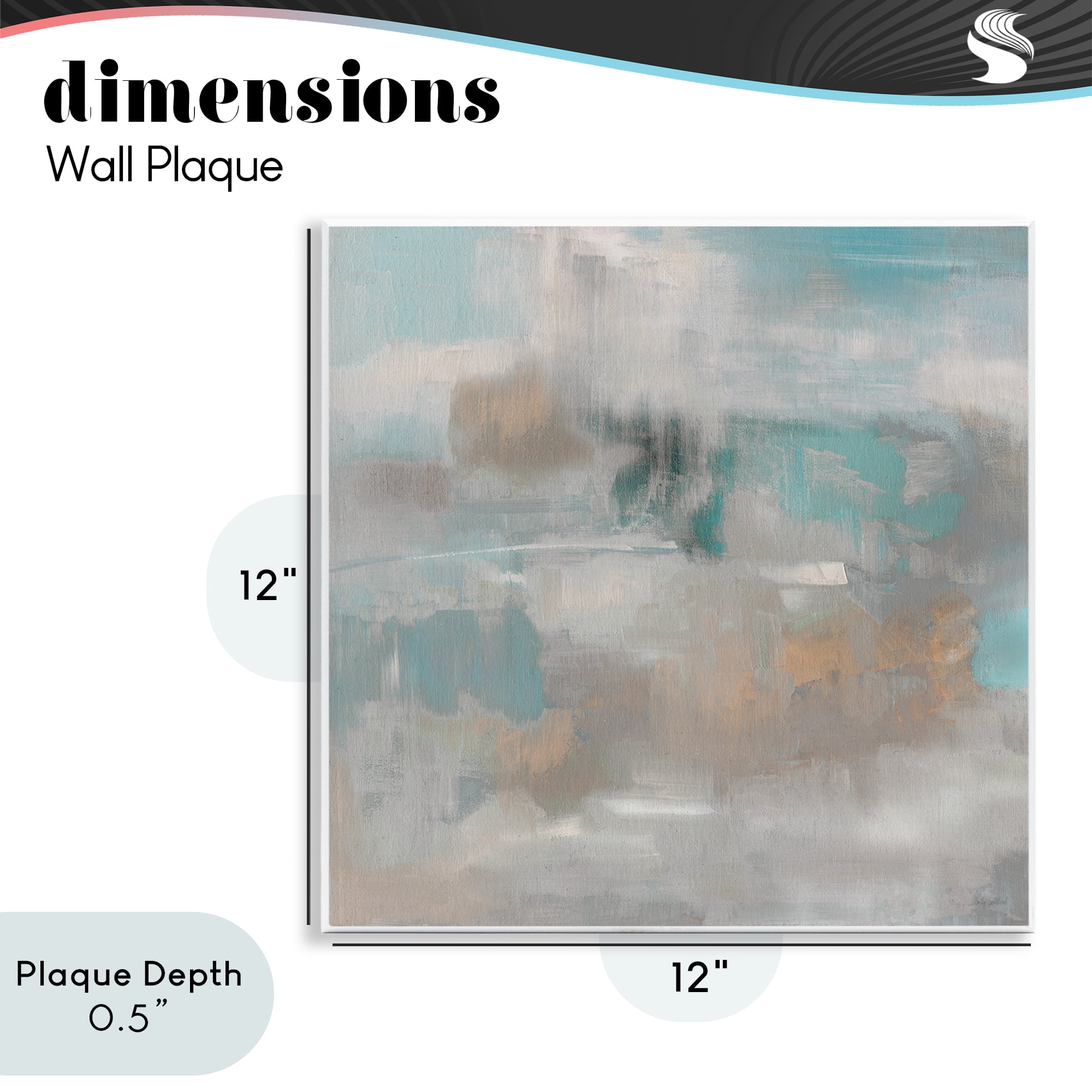 Stupell Industries Serene Soft Abstract Study Wall Plaque Art, design by Sally Swatland