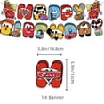 thumbnail image 2 of Lightning McQueen Anime Cars Cartoon Birthday Party Decorations Bundle Includes Banner, 12 Mini Cupcake Toppers, 1 Large Cake Topper & 16 Latex Balloons, 2 of 4