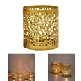 thumbnail image 3 of kurtrusly Tabletop Iron Candle Holder Stand Hollow Mini Candlestick Holder Home Decor Style2, 3 of 9