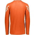 thumbnail image 3 of Holloway XL Flux Shirt Long Sleeve Orange/White 222507, 3 of 5