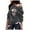 Grey, variant on Women's Halloween Sweatshirts Off Shoulder Skull Graphic Long Sleeve Tunic Tops Gothic Fall Fashion Pullover
