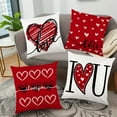thumbnail image 4 of Fwttom Pillowcase Hot Valentine's Day Pillowcase Linen Material, 4 of 6