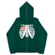 thumbnail image 3 of Sudadera con esternón oscura Y2K europea y americana, sudaderas con capucha para hombres y mujeres, pareja gótica, sudadera con cremallera larga de gran tamaño Harajuku, 3 of 5
