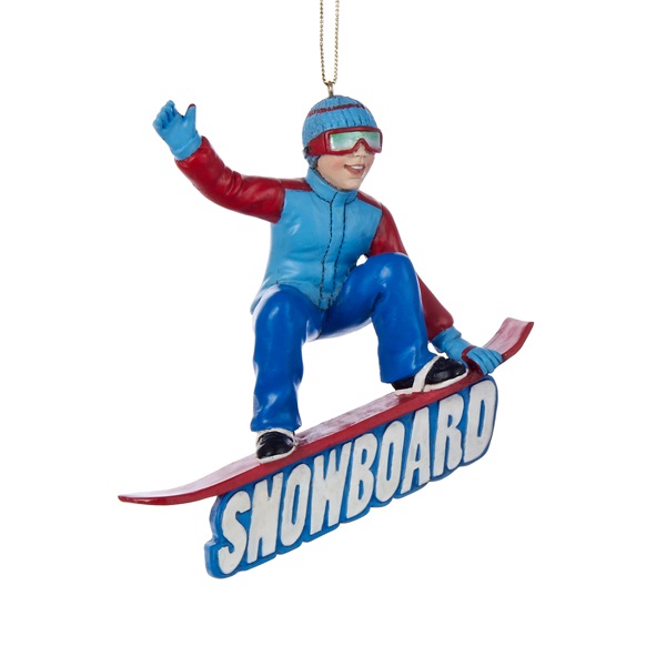 Snowboard Christmas Ornament 