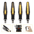 thumbnail image 2 of 4pz Secuencial Motocicleta Direccionales Led Indicador 12v negro, 2 of 5