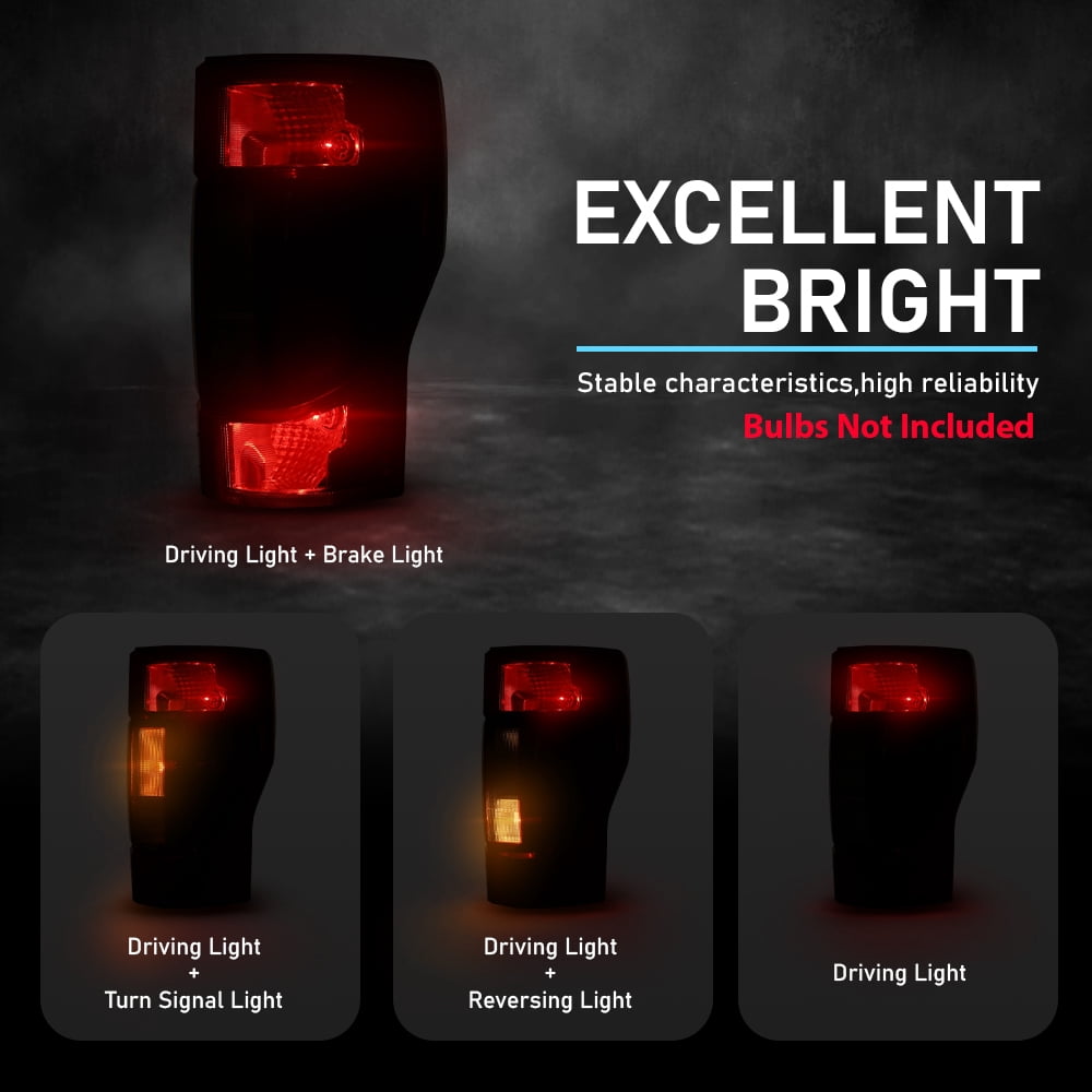 Tail Lights Lamps SET w/Blind Spot Fit For 20-22 Ford F250 F350 F450 Super Duty