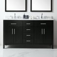 thumbnail image 5 of Ove Decors Tahoe 60 in W x 21 in D Dark Espresso Bathroom Vanity with Engineered Marble Countertop and Framed Wall Mirrors, 5 of 17