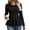 Black, variant on Ribbed Peplum Top for Women Crew Neck Long Sleeve Flare Hem Sweater Casual Winter Slim Fit Blouse