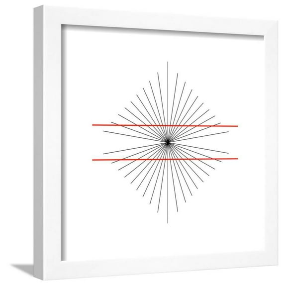 Hering Illusion, Abstract Framed Art Print Wall Art by Science Photo Library
