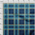 thumbnail image 2 of oneOone Polyester Lycra Dark Blue Fabric Madras Check Sewing Fabric By The Yard Printed Diy Clothing Sewing Supplies 56 Inch Wide, 2 of 4