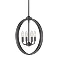 thumbnail image 3 of Golden Lighting 3167-4P BLK Colson 4 Light Pendant in Matte Black, 3 of 3