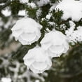 thumbnail image 4 of Bola de Navidad blanca de 8cm, adorno de árbol de Navidad, decoraciones navideñas para el hogar, bolas de espuma decorativas para árbol de Año Nuevo, 3 unids/lote por caja, 2023, 4 of 4