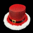 thumbnail image 6 of FVDPWYE Christmas Top Hat Comfortable Decor Elf Hat for Winter Cosplay Role Play Holiday Red, 6 of 9