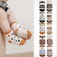 thumbnail image 4 of Odeerbi Baby Toddler Socks Boys Girls Cute Cartoon Socks Keep Warm Soft Non-slip Indoor Socks Black, 4 of 4