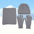 thumbnail image 2 of Stay Cozy And Stylish This Winter With Our Ultra Soft Thermal Knit Scarf Hat And Triple Layer Cold Weather Fashion Set, 2 of 3
