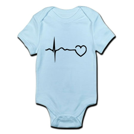 CafePress - Heartbeat Infant Bodysuit - Baby Light (Best Baby Heartbeat App)