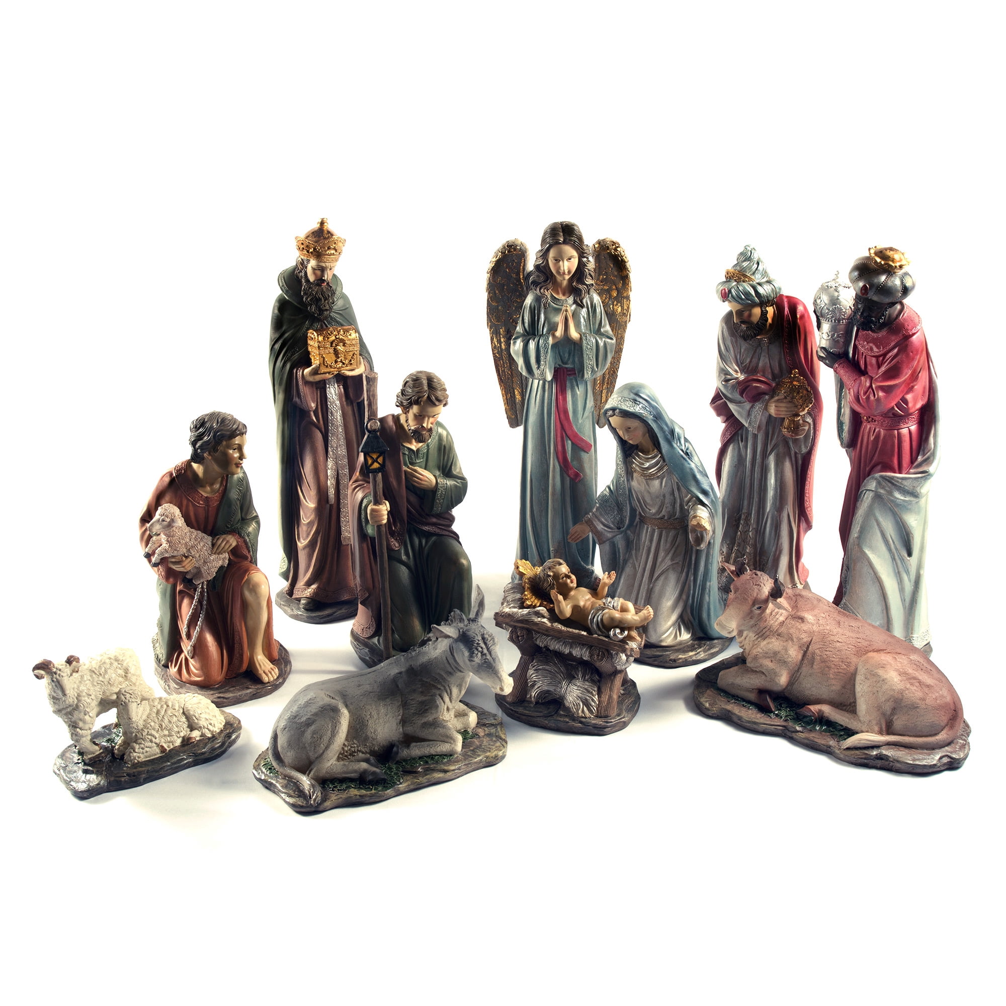 Christmas Nativity Scene Set Figures Holiday Decorations