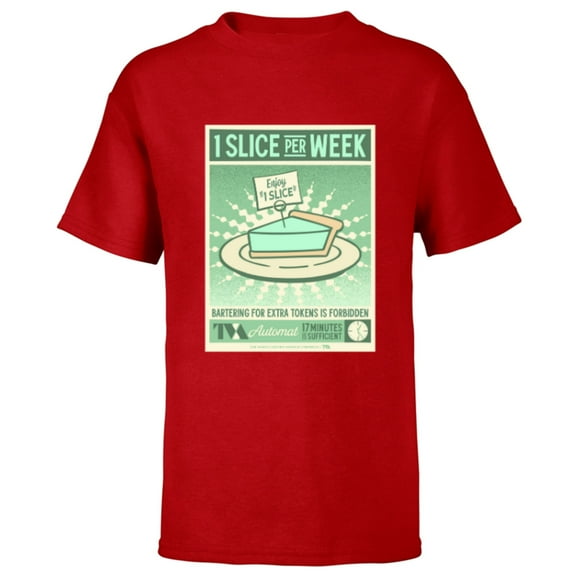 Marvel Studios Loki Season 2 TVA Automat 1 Slice of Pie MCU - Short Sleeve T-Shirt for Kids - Customized-Red