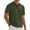 Army Green, variant on Mens Textured Knit Short Sleeve Polo Shirt Classic Collar Tops Casual Breathable Clothing Daily Wear Army Green L