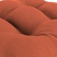 thumbnail image 5 of Jordan Manufacturing Sunbrella 18" x 18" Dupione Papaya Stripe Square Tufted Contoured Outdoor Wicker Seat Cushion (2 Pack), 5 of 9