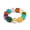 Colorful, variant on Chunky Multicolor Resin Bracelet for Women Y2K Acrylic Stretch Bangle Summer Beach Statement Jewelry