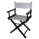 thumbnail image 3 of Respaldo de lona y tela para asiento para silla/taburete de director plegable cruzado Sin silla gris, 3 of 6