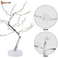 thumbnail image 4 of Spencer 20" Artificial Fairy Light Spirit Tree Lamp with 60 LED Snowflake Bonsai Tree Light USB/Battery Touch Switch for Kids Bedroom Party Wedding and Christmas (White), 4 of 8