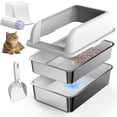 thumbnail image 1 of Bandeja higiénica SuzziPaws de acero inoxidable XL con tapa, 1 of 7