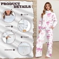 thumbnail image 6 of Xoenoiee Heart Love Star Print Womens 2 Piece Outfits Lounge Pullover Sweatsuit Sets Valentine's Day Plus Size Fall Fashion Clothes Airport Travel Pants Tracksuits, M, 6 of 7