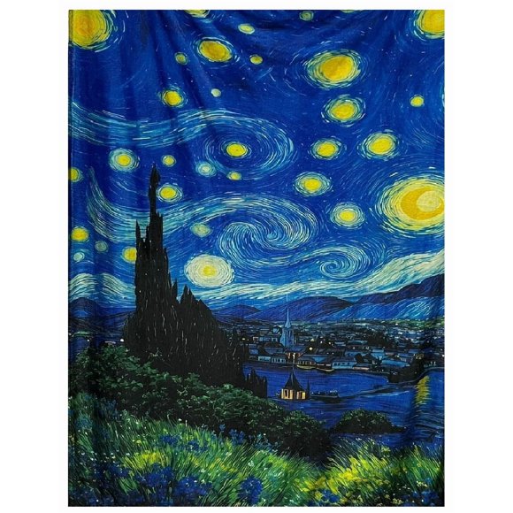 Exclusiva! Cobija Frazada Ultra Suave Van Gogh La Noche Estrellada