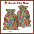 thumbnail image 2 of Naloa Peacock Feathers And Flowers Drawstring Christmas Bags, 3D Xmas Gift Bags, Christmas Wrapping Bags, Xmas Goodie Bags, Treat Pouch Bags, Party Favor Bags-Medium, 2 of 9