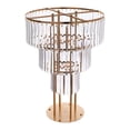 thumbnail image 5 of Modern Gold 3-Tier Crystal Flower Stand - Elegant Wedding Party Decor, Sturdy & Easy Assembly, Holds Up to 17.6 lbs, 5 of 10