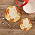 thumbnail image 2 of SKYSONIC Japanese Fall Leaves Pot Holders Trivets, 2 Pcs Heat Resistant Trivets,Vintage Maple Clouds Cotton Thread Weave Mats for Hot Pads Pans Pot Bowl Teapot for Kitchen Decor, 2 of 7
